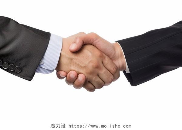 商务男人握手合作AI